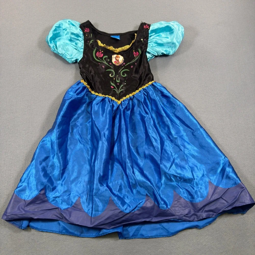 Disney Princess Dress Up Costume Bundle Belle Rapunzel Elsa Anna Girls 3-4